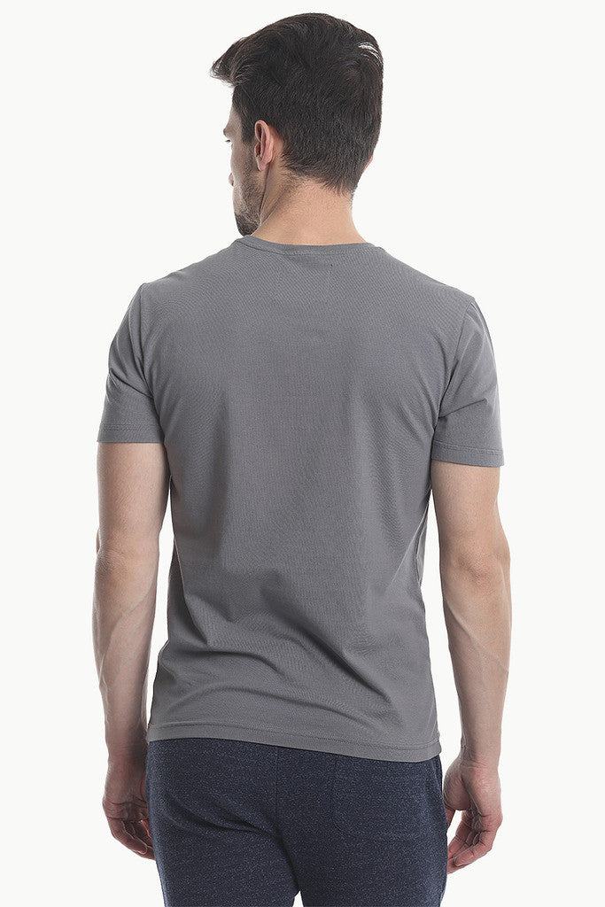 Crew Neck Slight Stretch Solid Tee