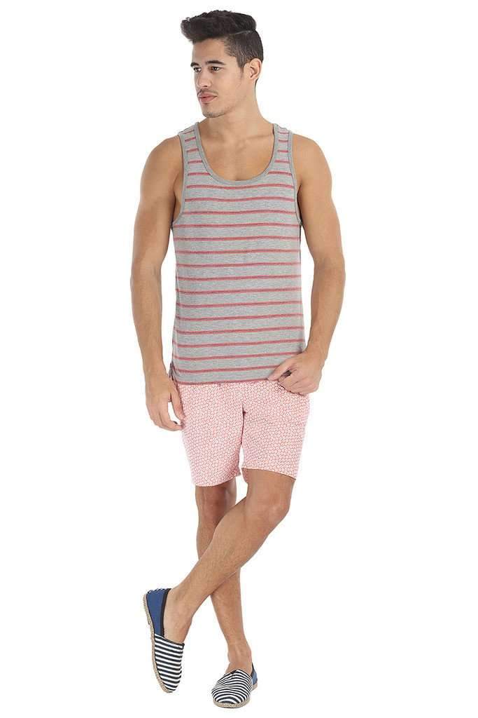 Crew Neck Yarn Dyed Jacquard Tank