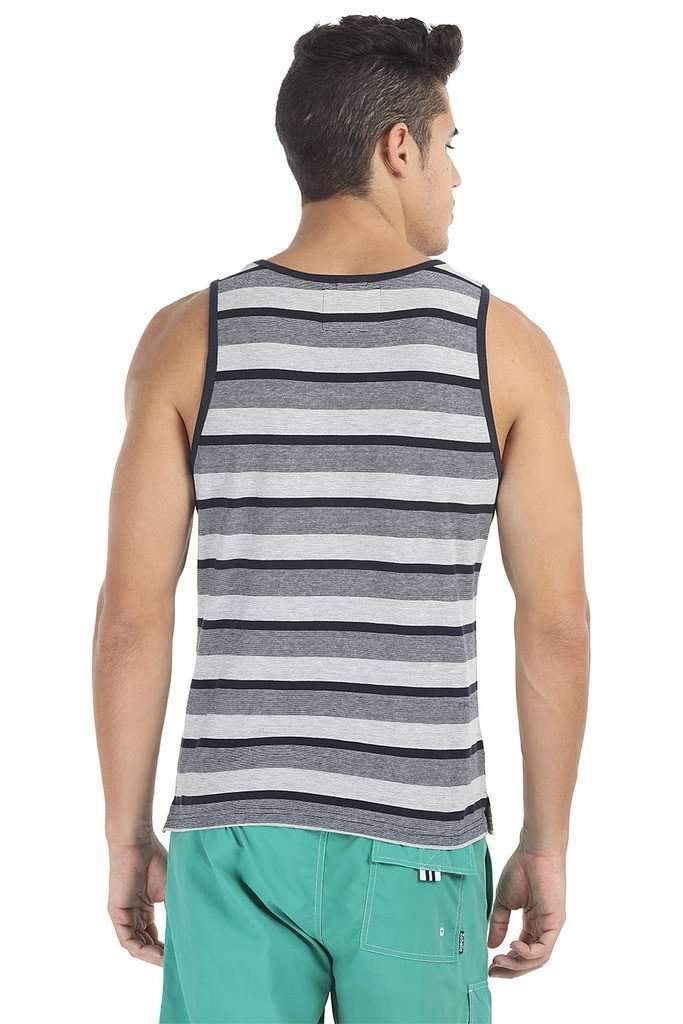 Crew Neck Yarn Dyed Jacquard Tank