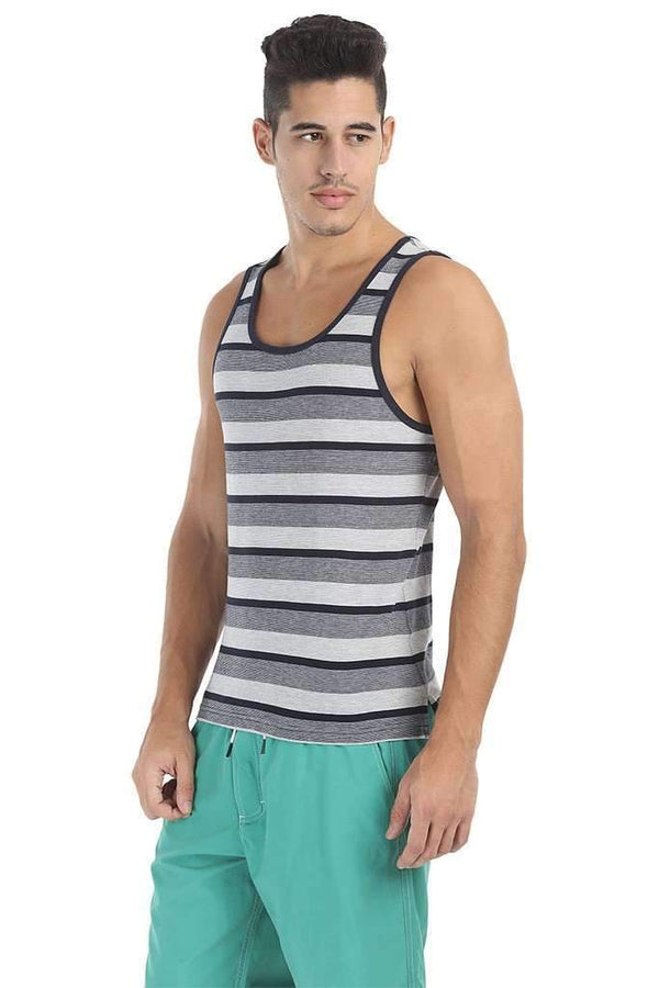 Crew Neck Yarn Dyed Jacquard Tank