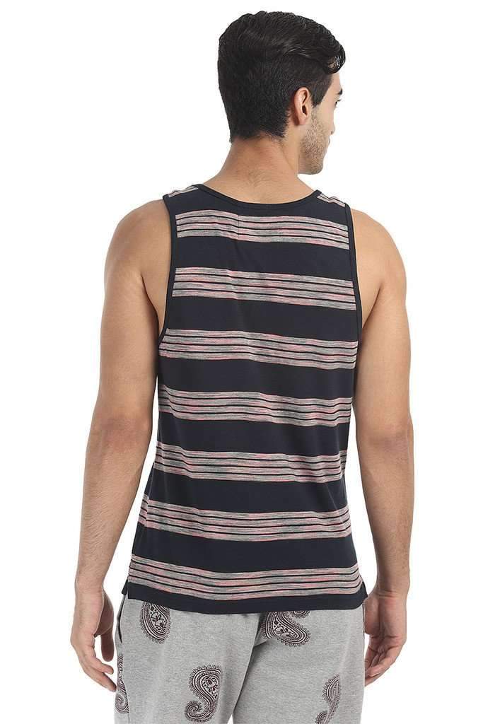 Crew Neck Yarn Dyed Jacquard Tank