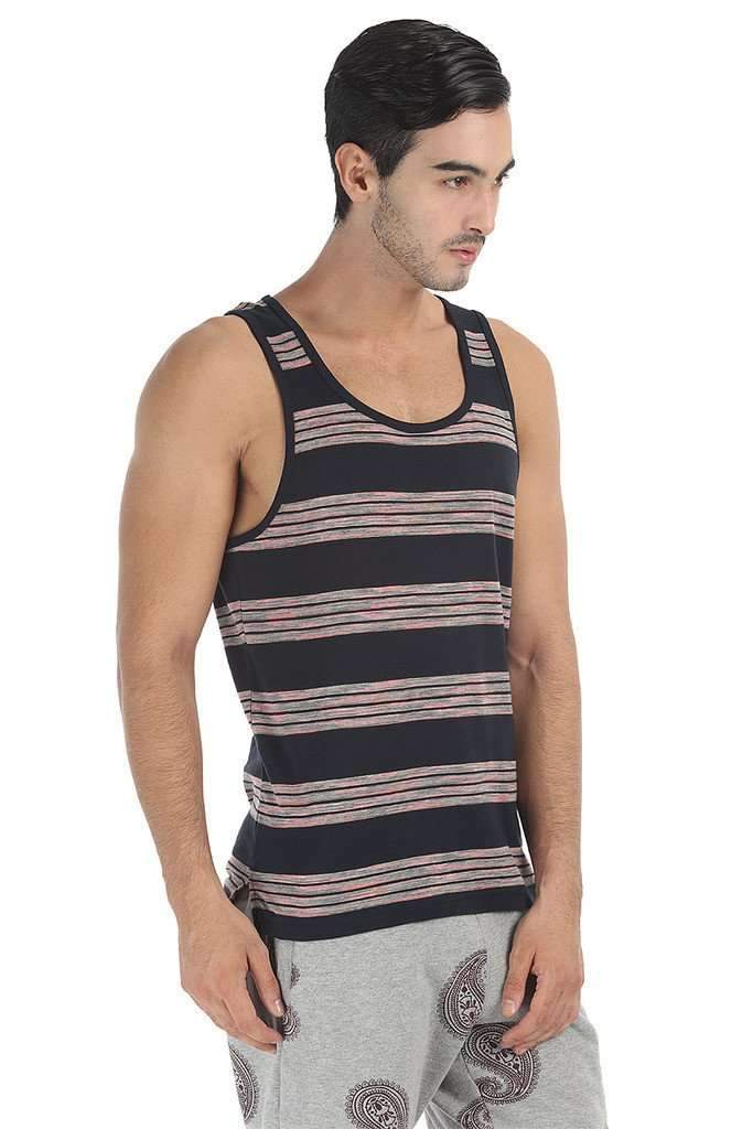 Crew Neck Yarn Dyed Jacquard Tank