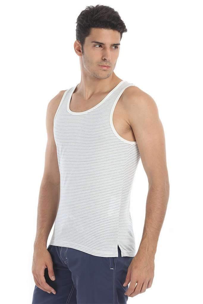 Crew Neck Yarn Dyed Jacquard Tank