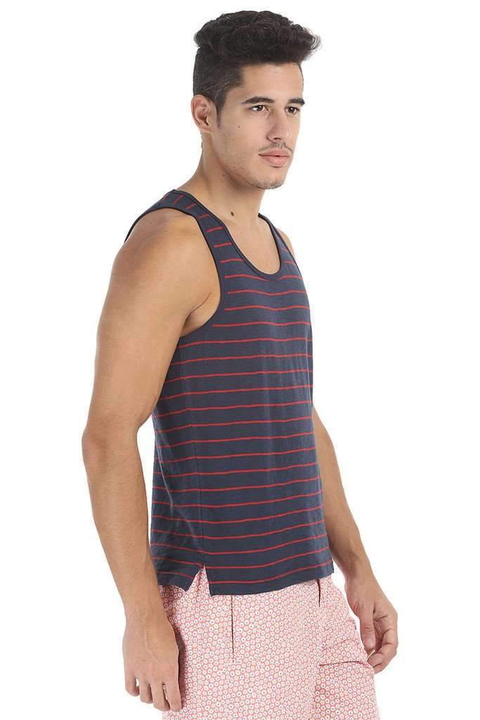 Crew Neck Yarn Dyed Jacquard Tank