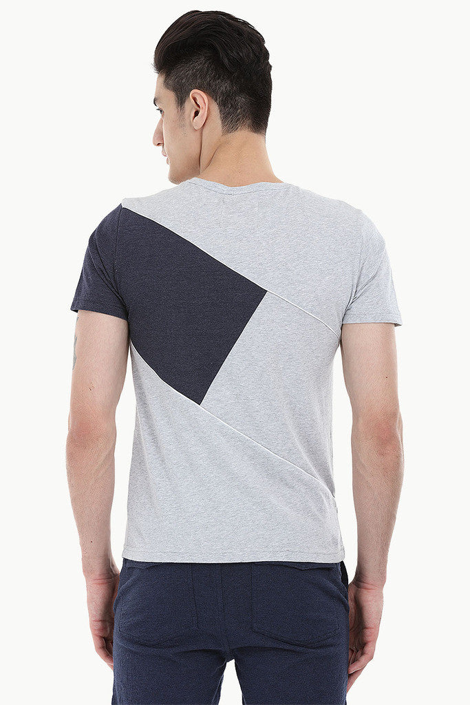 Cross Block Slub Tee