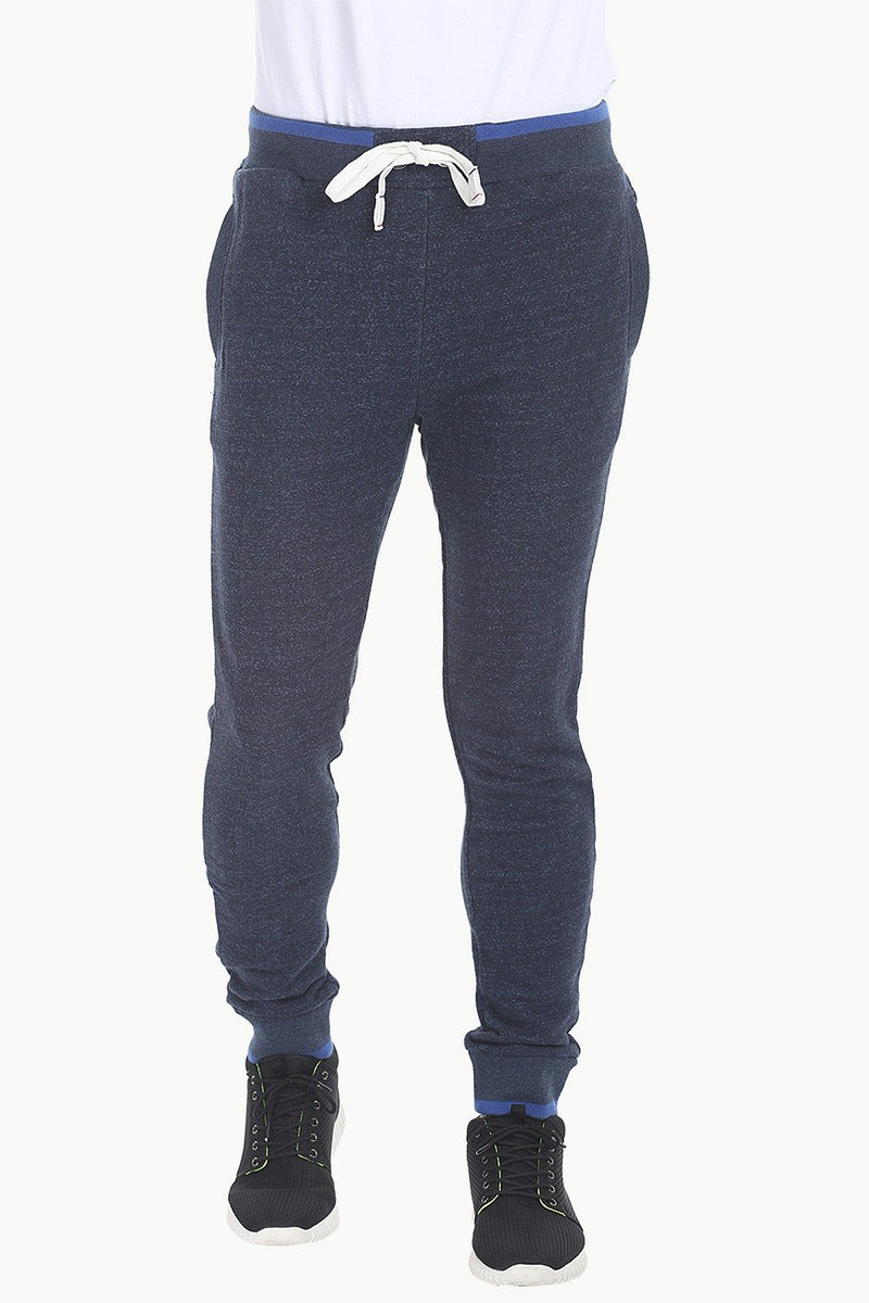 Cuff Jogger Pants with PU Trims