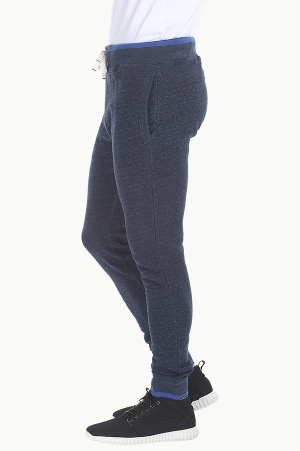 Cuff Jogger Pants with PU Trims