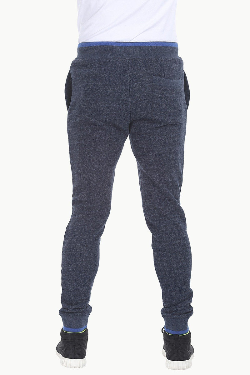 Cuff Jogger Pants with PU Trims