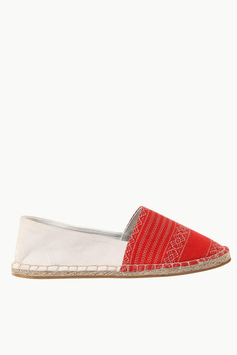 Cut N Sew Red Print Espadrilles