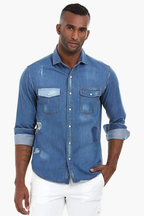 Denim Patch Shirt