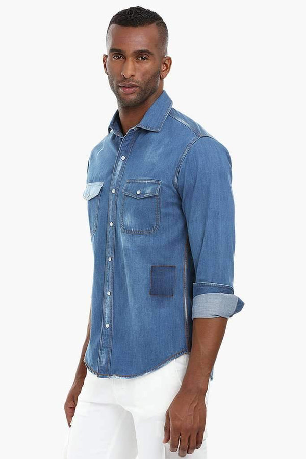 Denim Patch Shirt