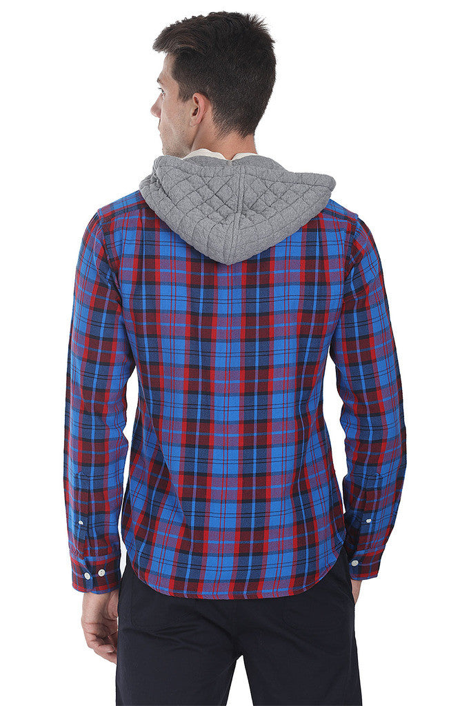 Detachable Hooded Lumberjack Shirt