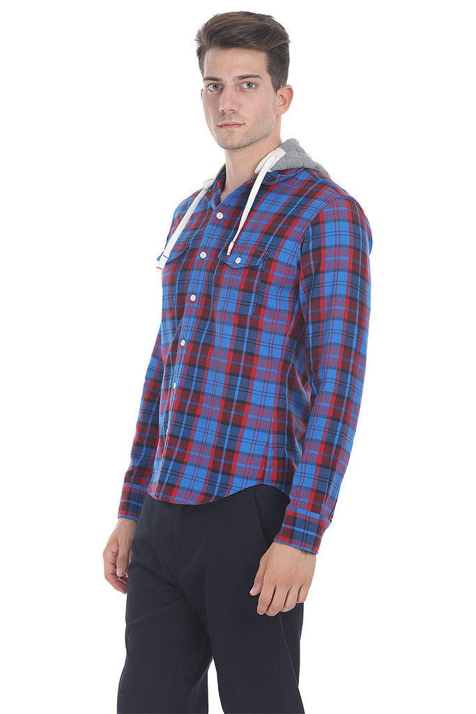 Detachable Hooded Lumberjack Shirt