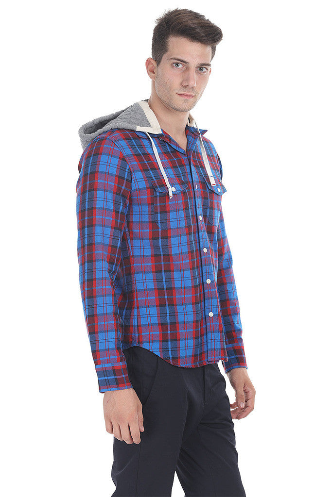 Detachable Hooded Lumberjack Shirt