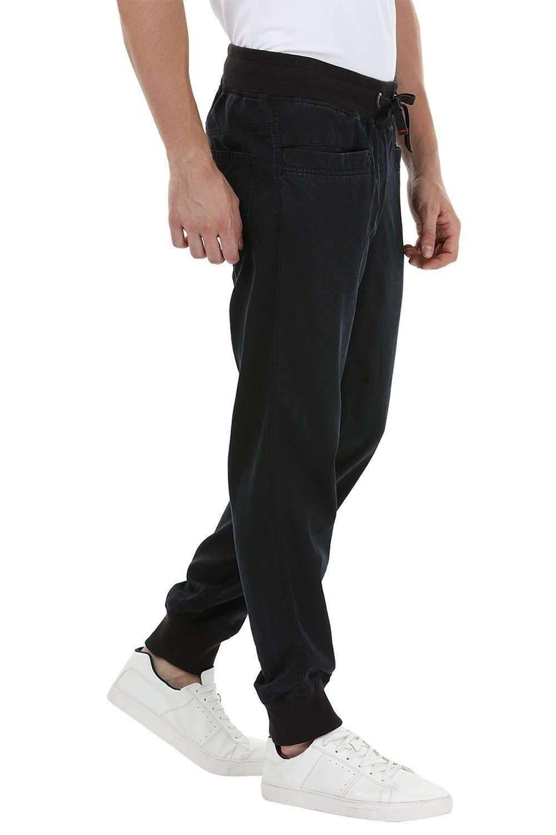 Drawcords Dark Indigo Denim Cuff Joggers