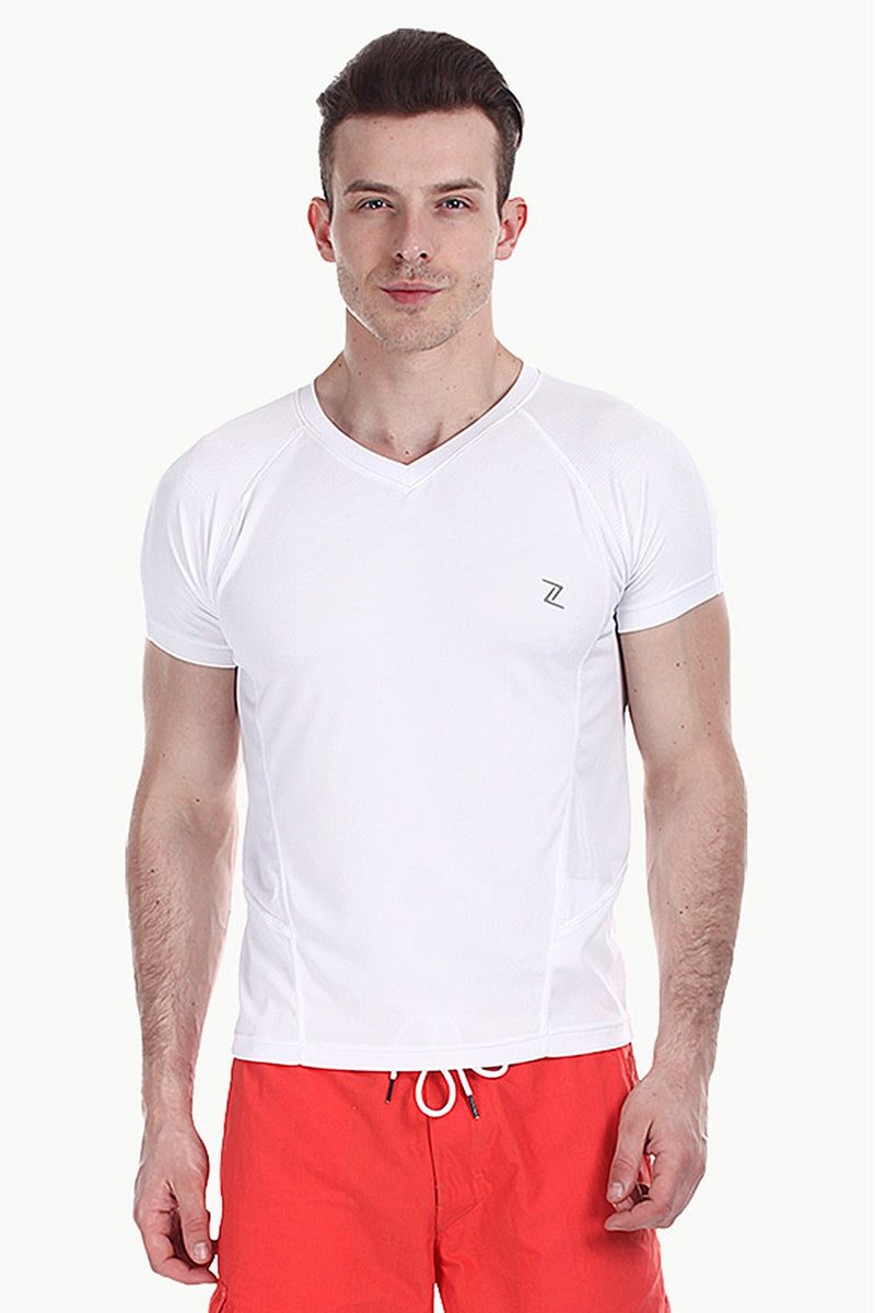 Performance Wear V Neck With Side Panel Stitch