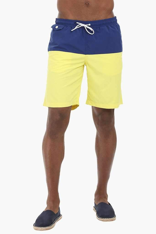 Dual Colorblock Nylon Swimshorts