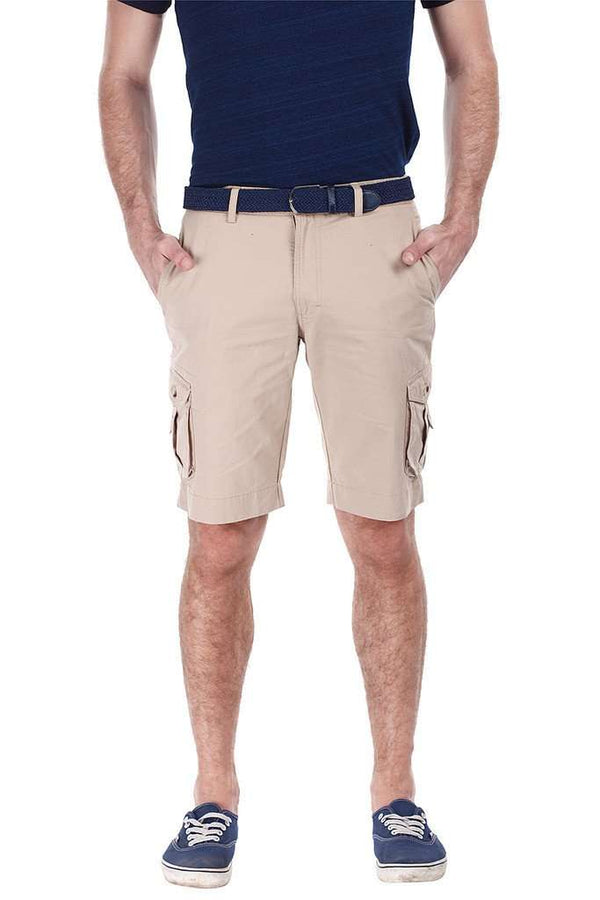 Enzyme Washed Cotton Twill Cargo Shorts