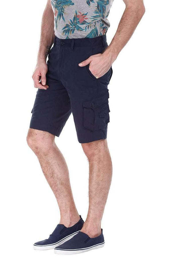 Enzyme Washed Cotton Twill Cargo Shorts