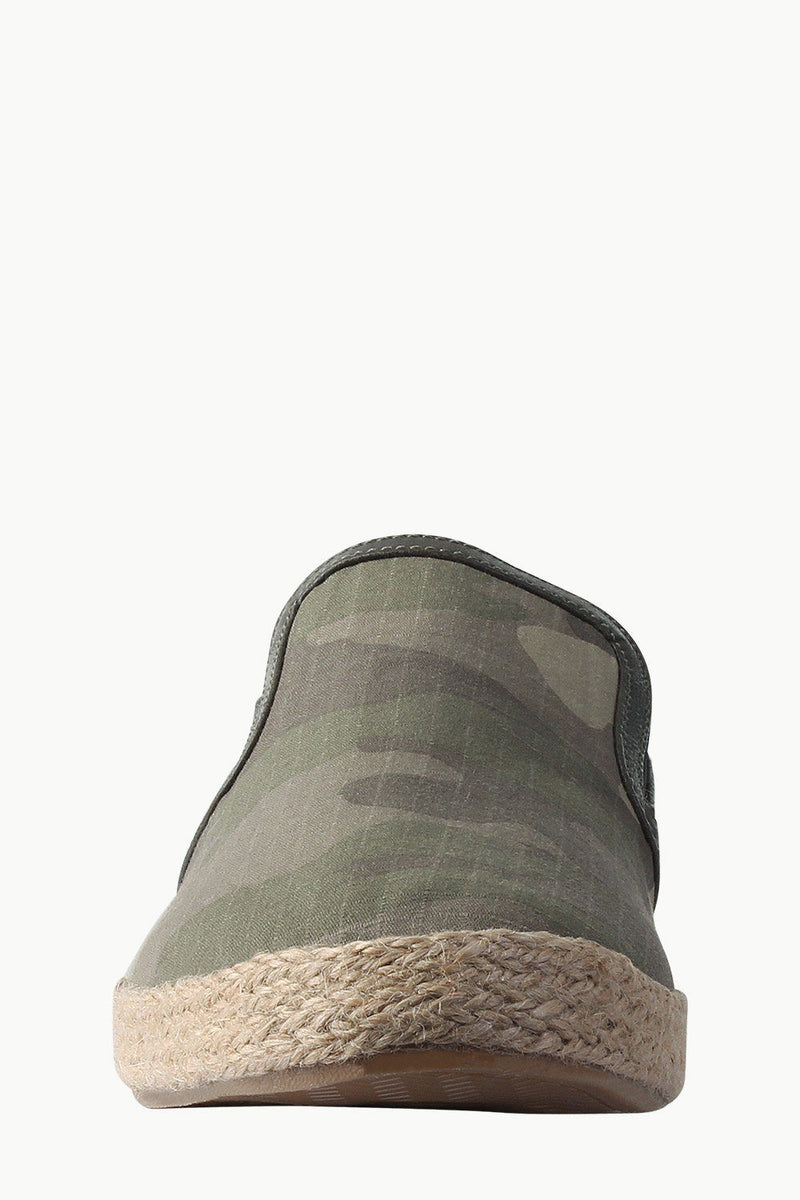 Faux Leather Detail Canvas Espadrilles
