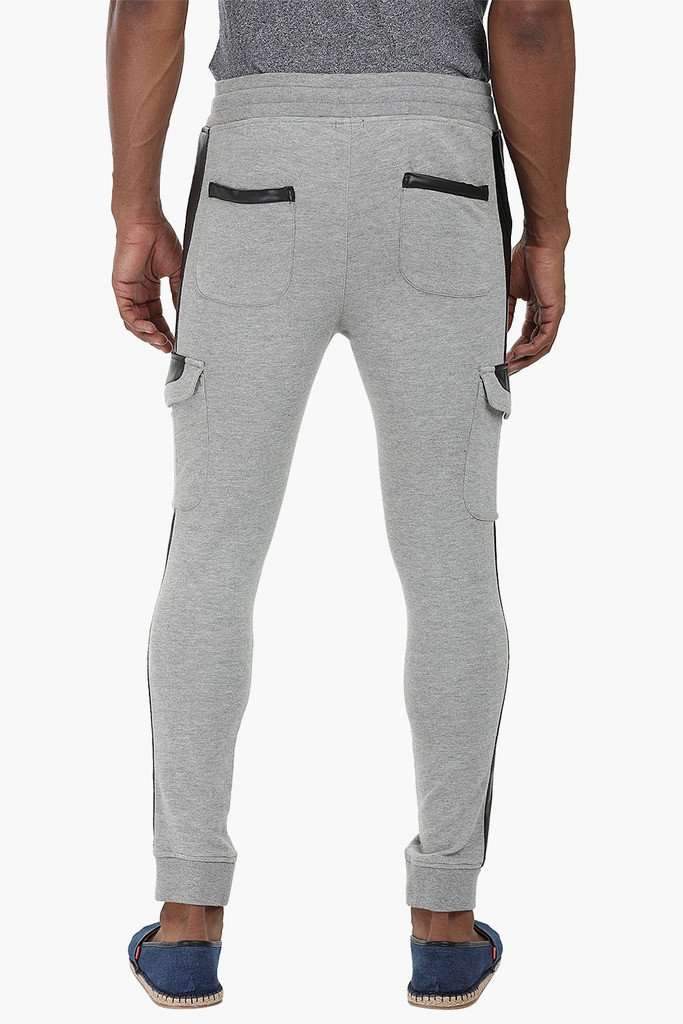 Faux Leather Detailed Sweatpants