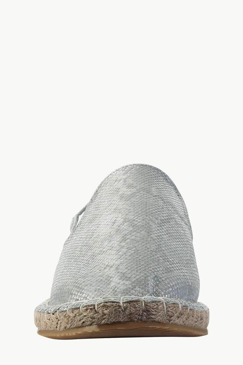 Faux Leather with Side Elastic Espadrilles