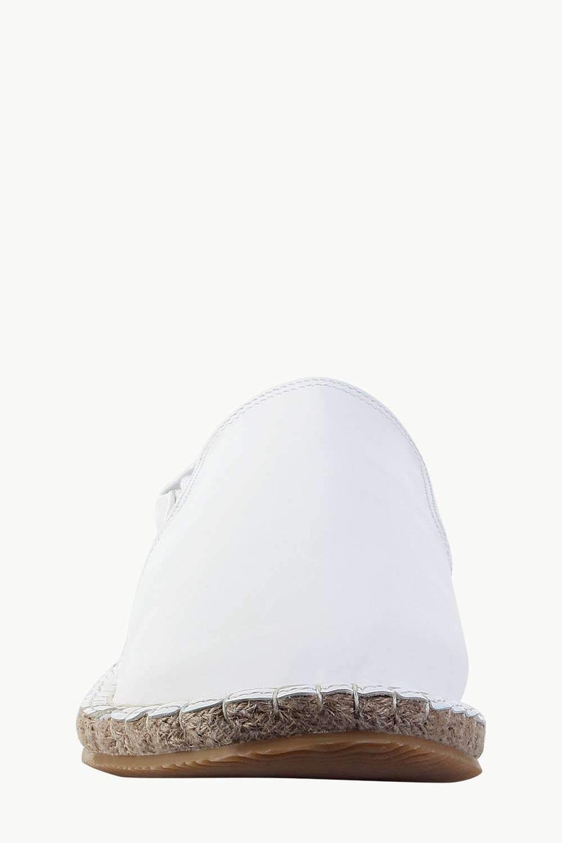 Faux Leather with Side Elastic Espadrilles