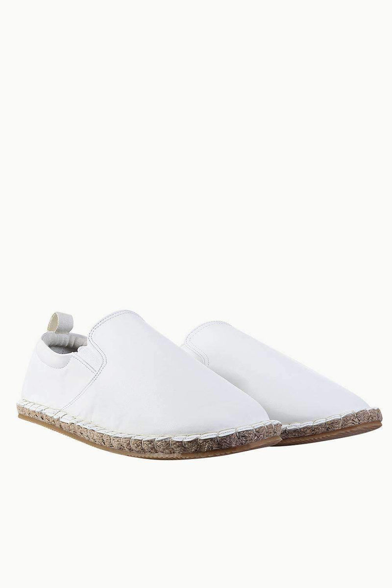 Faux Leather with Side Elastic Espadrilles