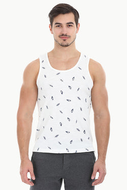 Feather Printed Soft Heather Tank