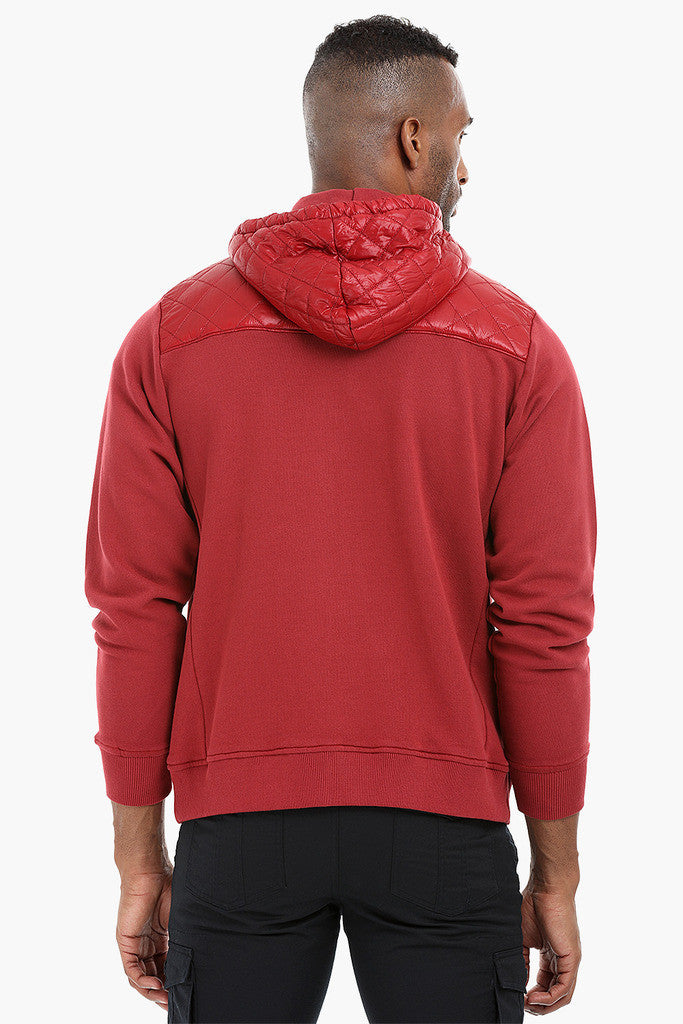 Fleece Quilted Hoodie