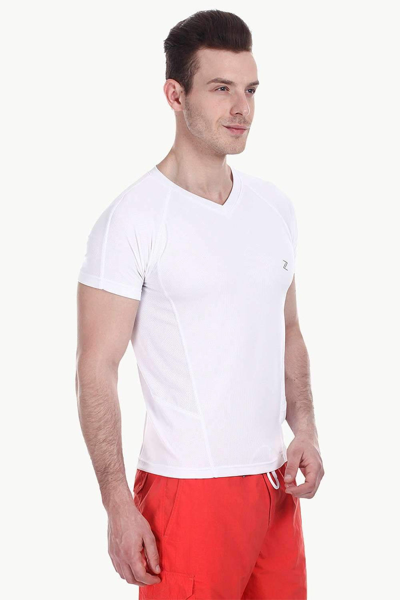 Performance Wear V Neck With Side Panel Stitch