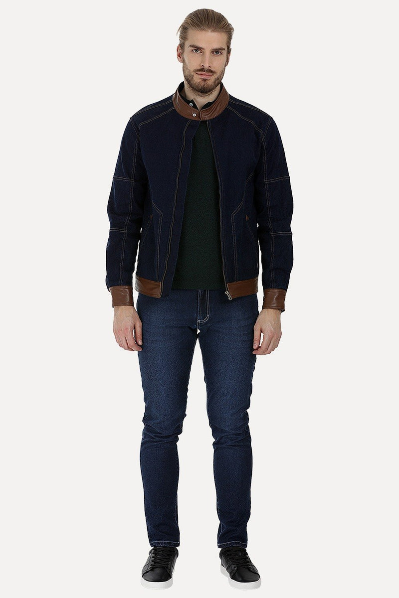 Full Zipper Urban Indigo Denim Jacket