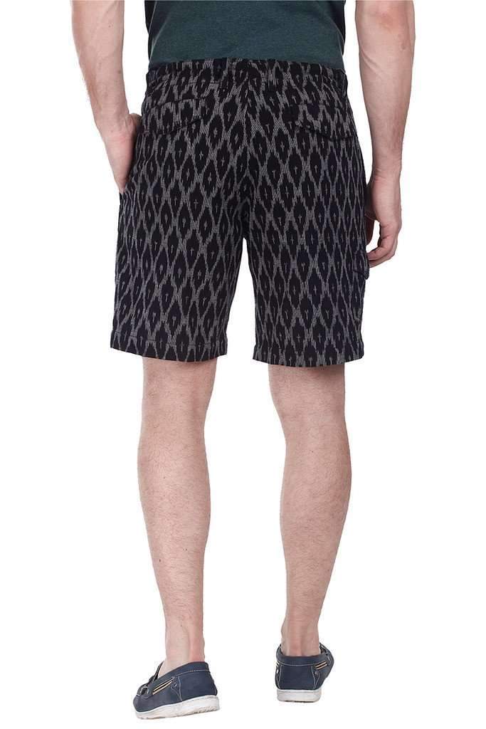 Fully Lined Ikat Weave Shorts