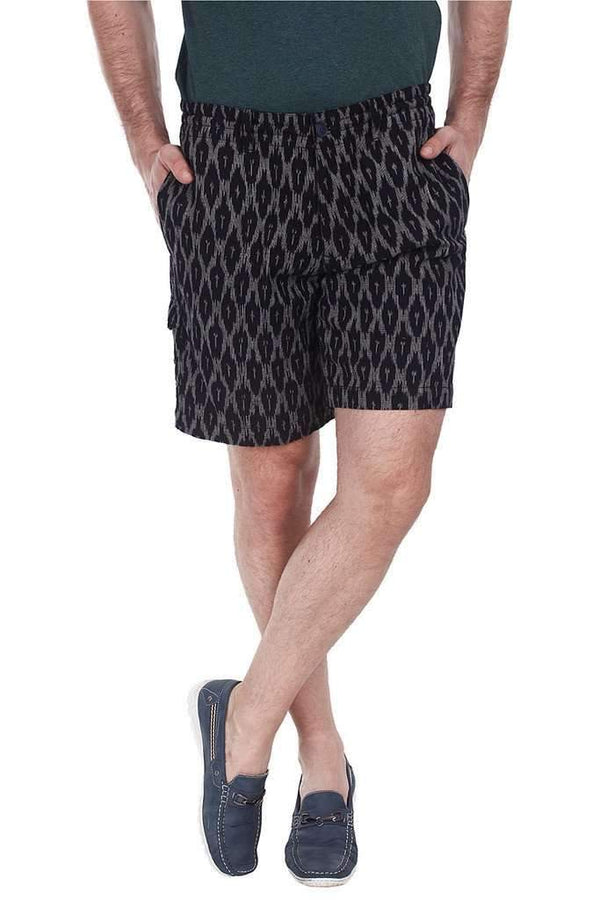 Fully Lined Ikat Weave Shorts