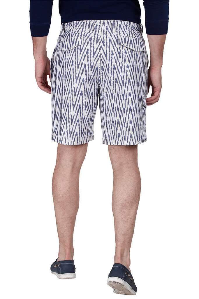 Fully Lined Ikat Weave Shorts