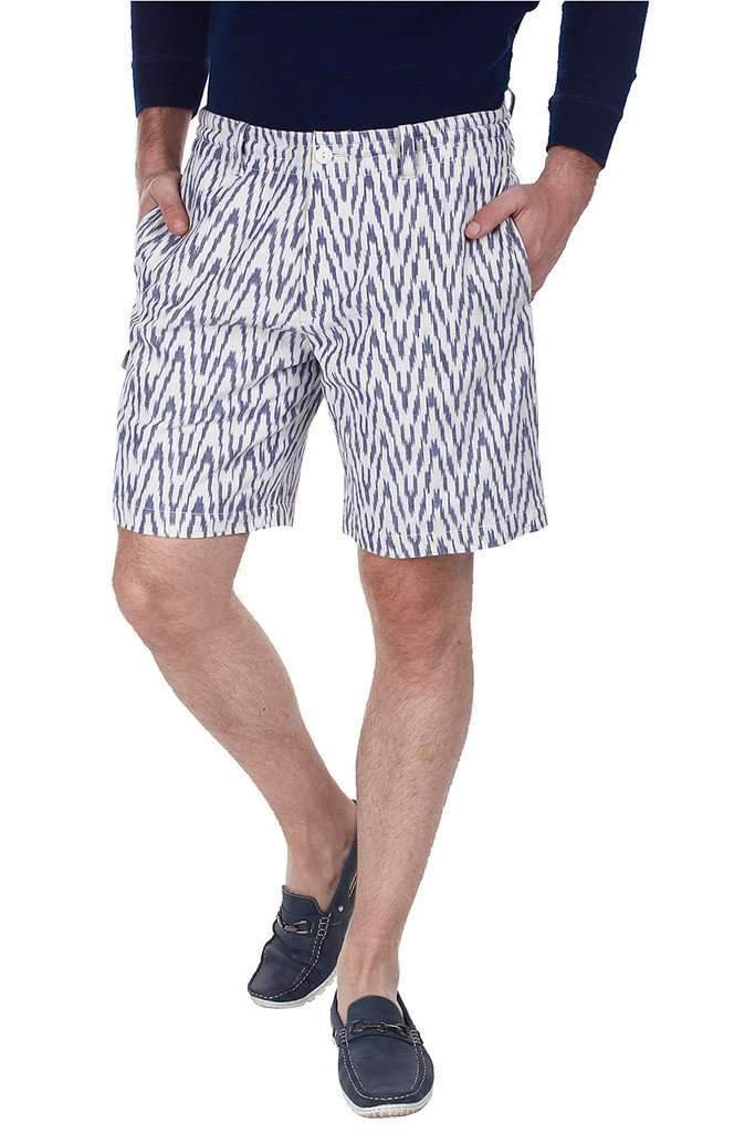 Fully Lined Ikat Weave Shorts