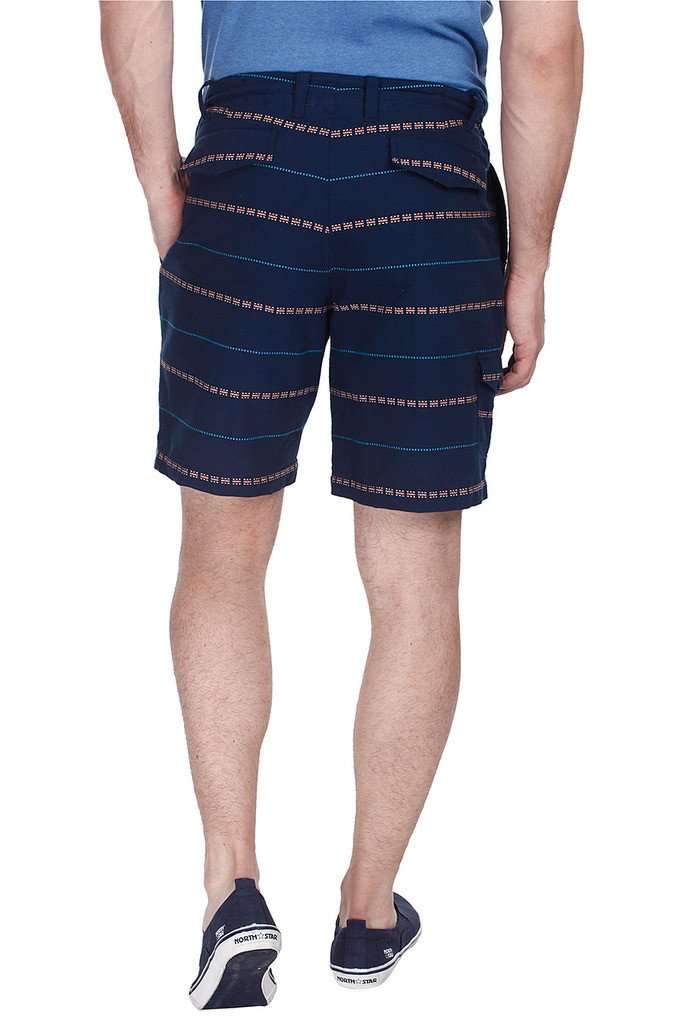 Fully Lined Stripe Weave Yarn Dyed Shorts