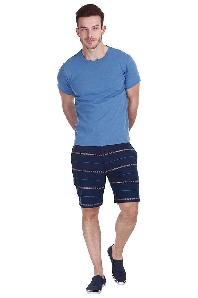 Fully Lined Stripe Weave Yarn Dyed Shorts