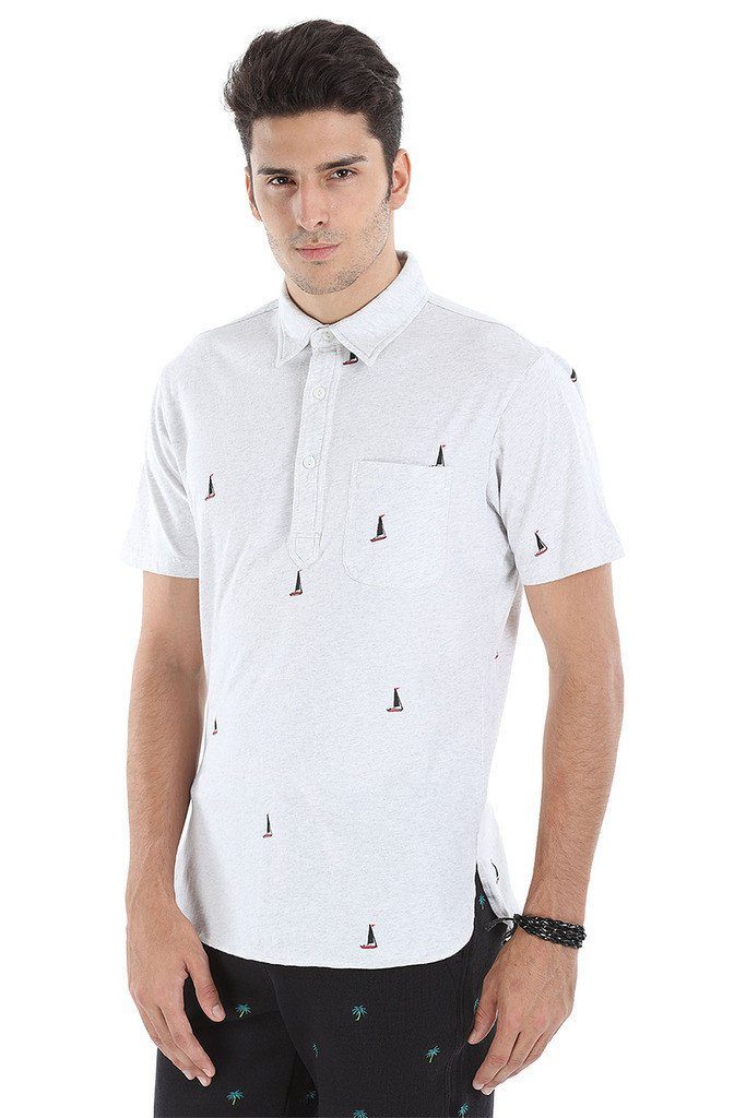 Fun Printed Soft Knit Polo