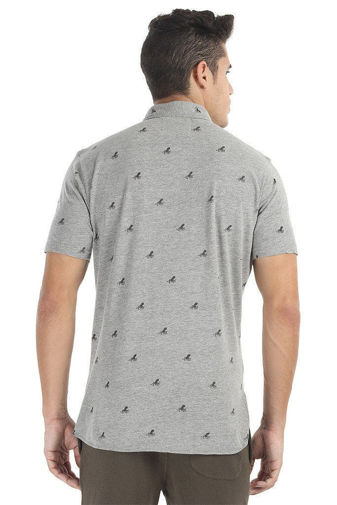 Fun Printed Soft Knit Polo