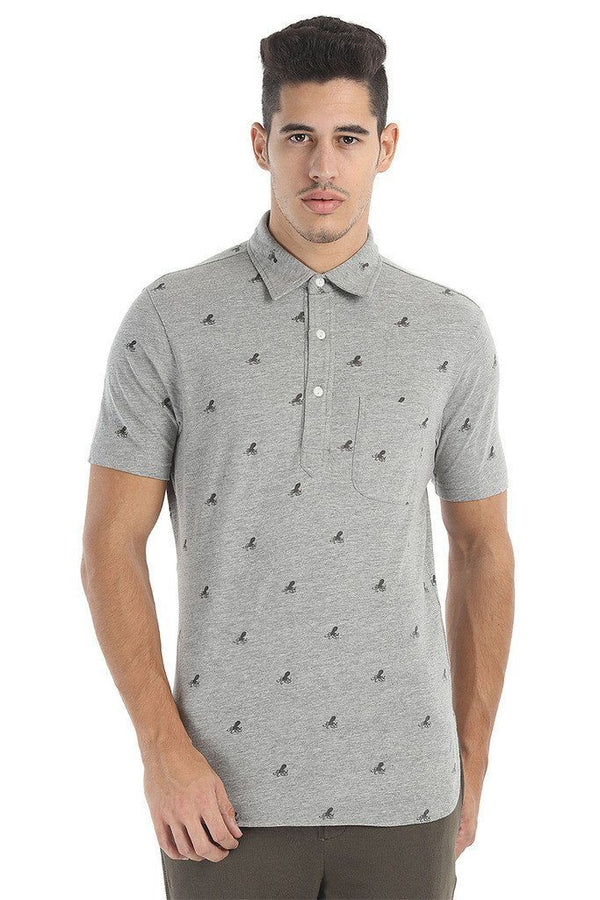 Fun Printed Soft Knit Polo