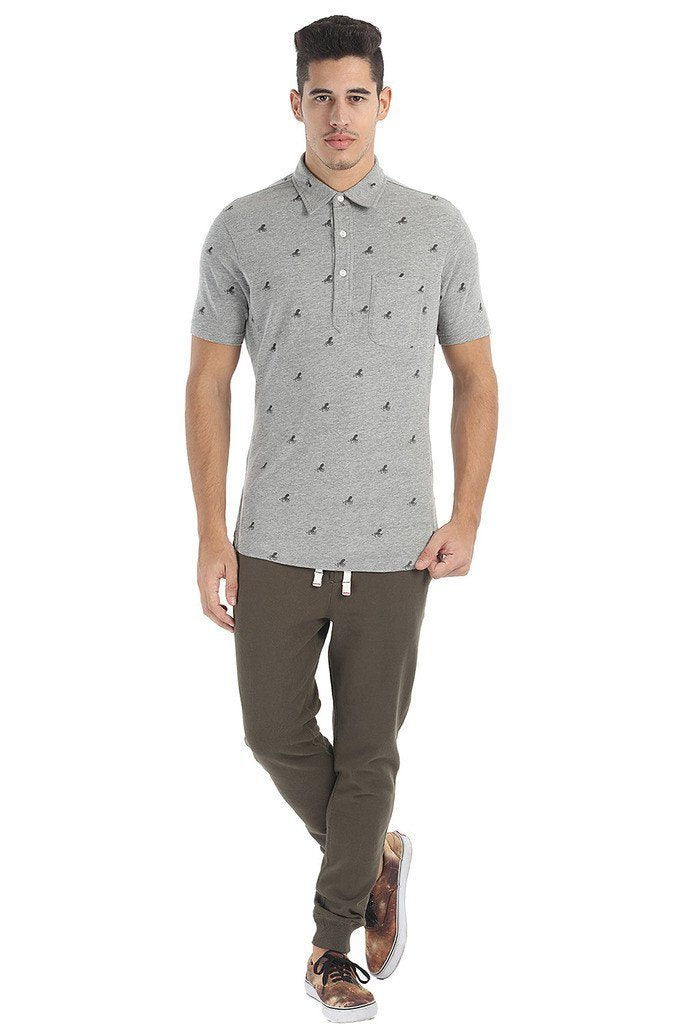 Fun Printed Soft Knit Polo