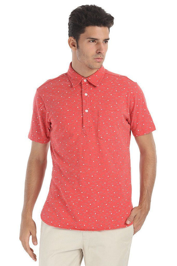 Fun Printed Soft Knit Polo