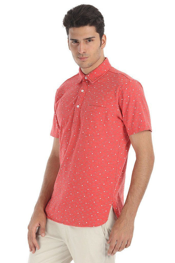 Fun Printed Soft Knit Polo