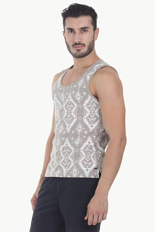 Geometric Reverse Printed Tank