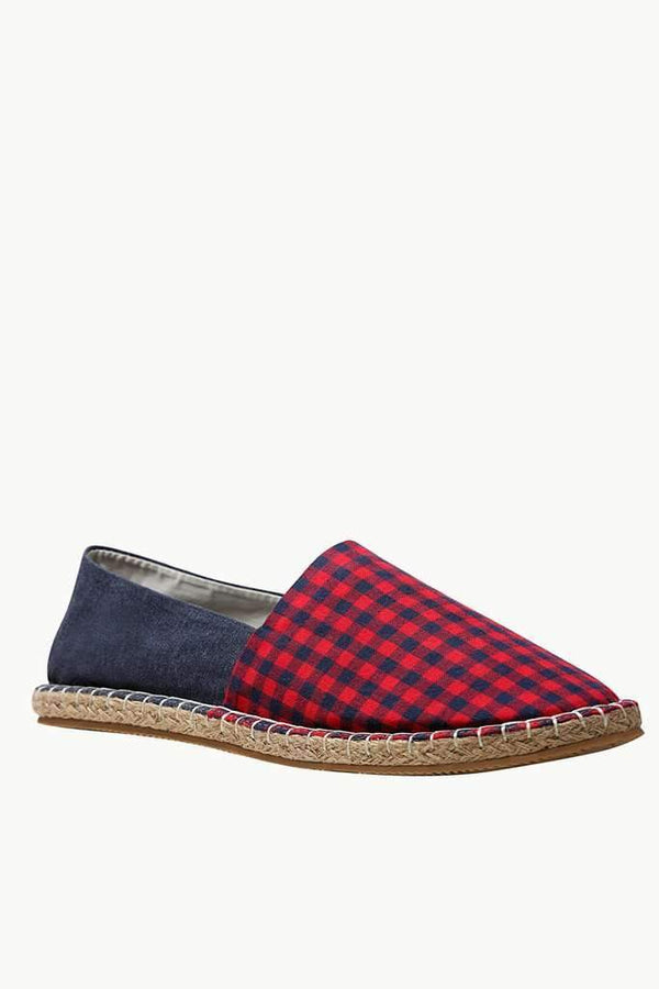 Checked Oxford Espadrilles