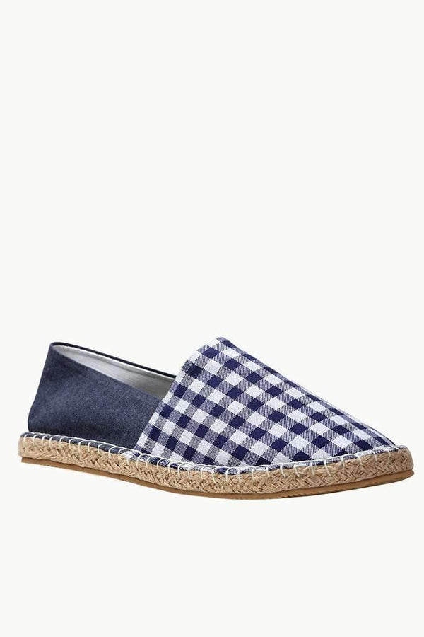 Checked Oxford Espadrilles