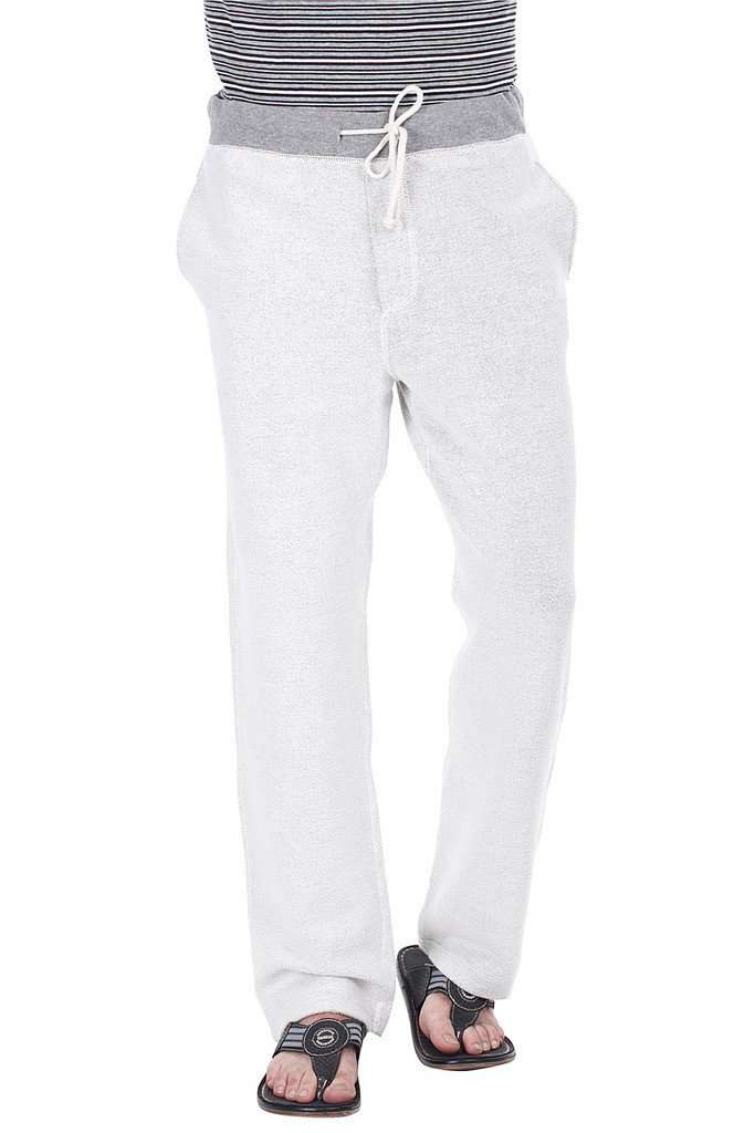 Grey Jacquard Fleece Sweatpants