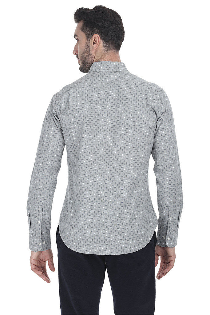 Grey Oxford Woven Shirt