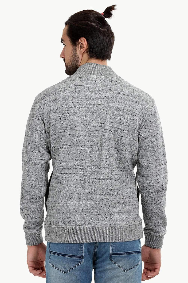 Heather Grey Zipper Fleece Jacket